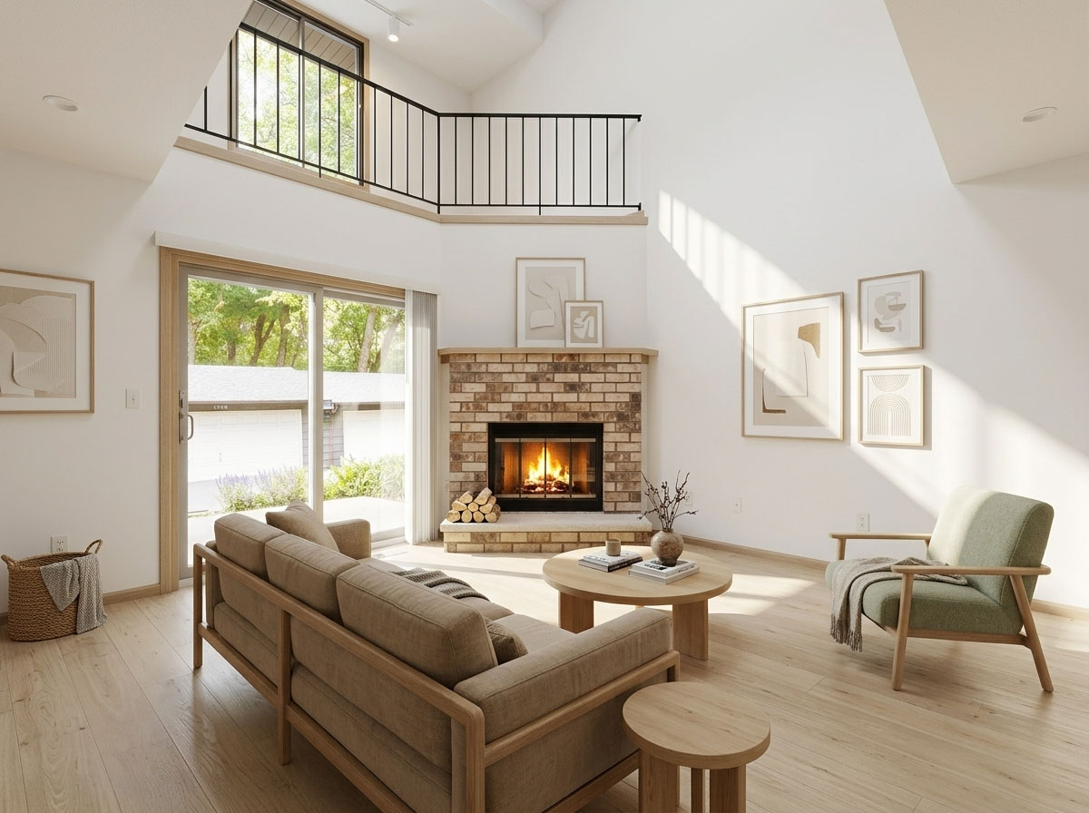 Living Room Fireplace